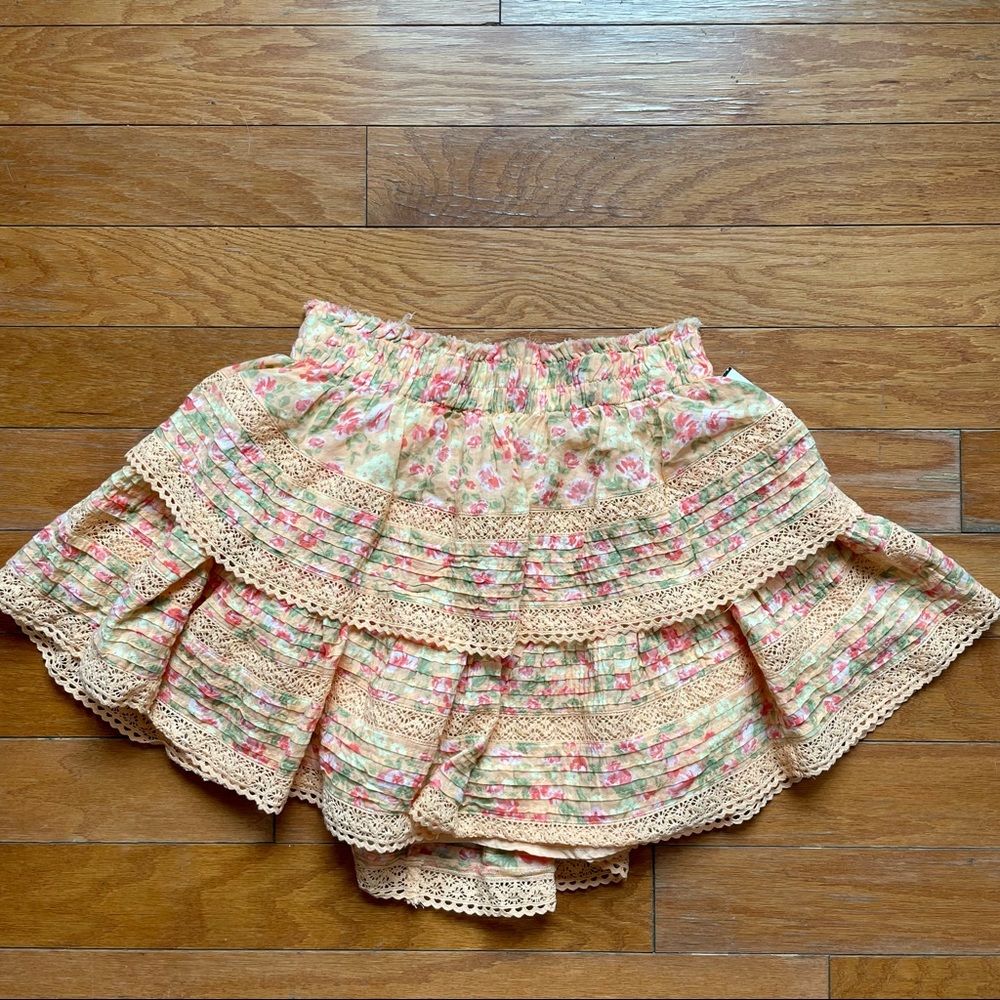 Aerie Rock 'n' Ruffle Mini Skirt new without tag. Loveshackfancy style